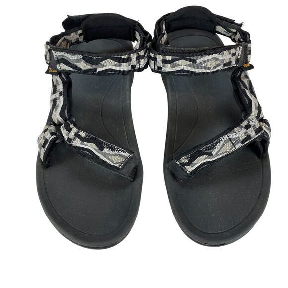 Teva Hurricane Sandals Unisex 5 Black Gray Soft Footbed Hook and Loop - Picture 12 of 13